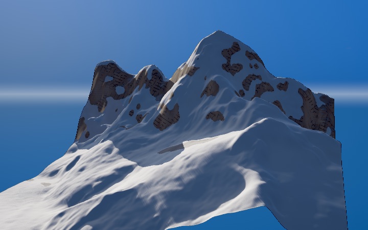 Argentière Basin terrain rendered by First Tracks